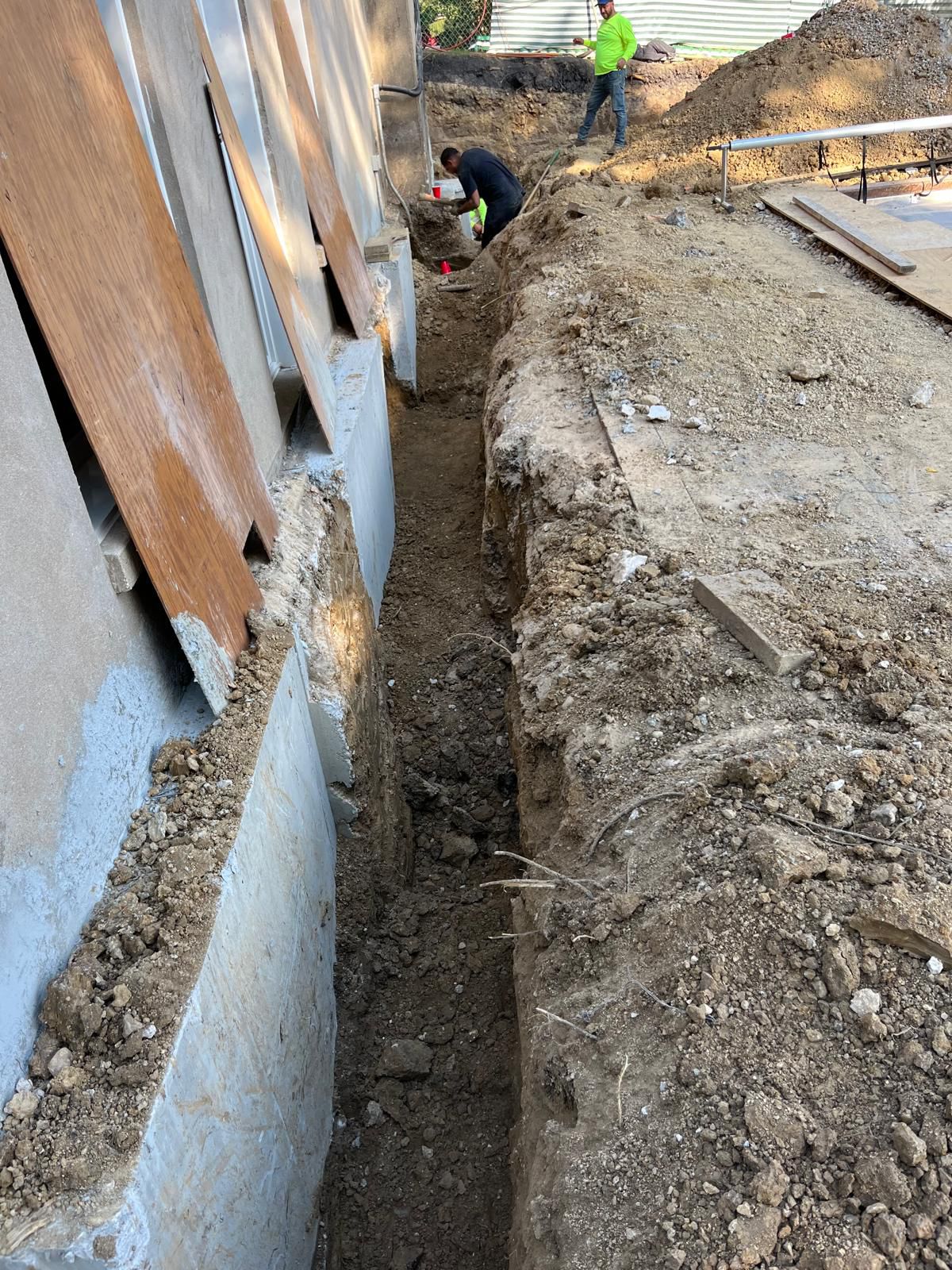 Basement foundation project
