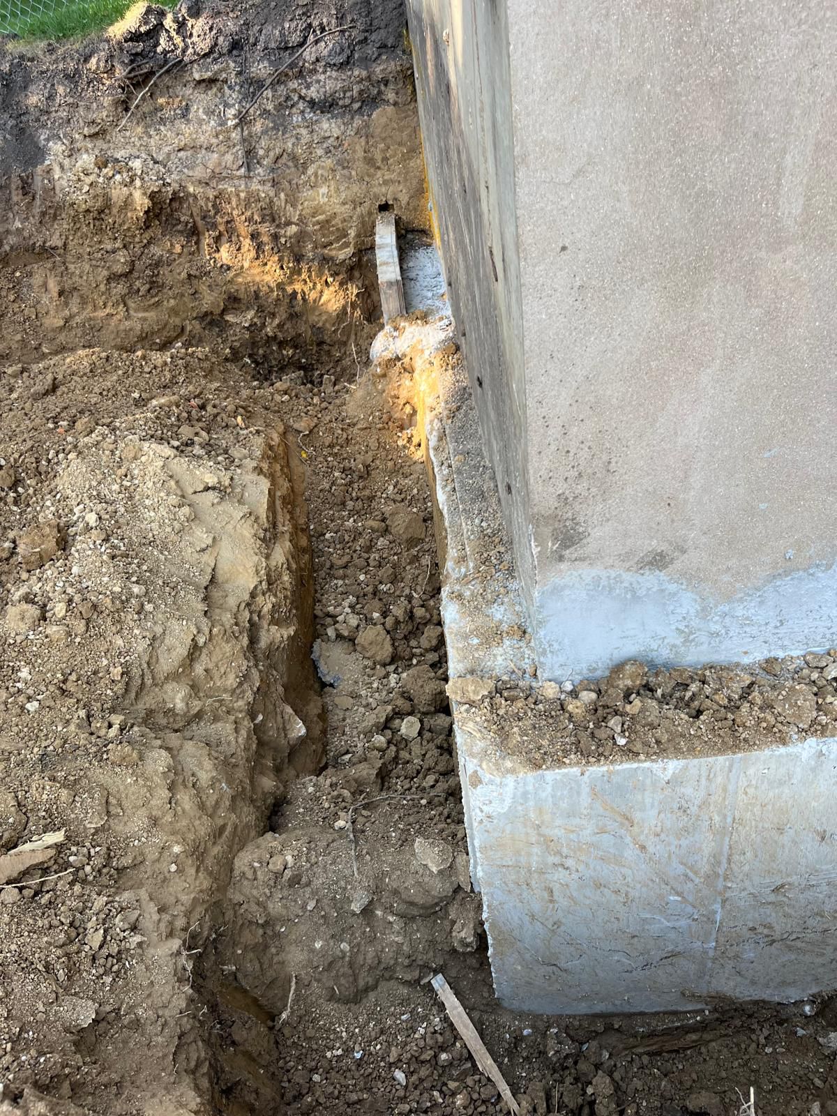 Basement foundation project