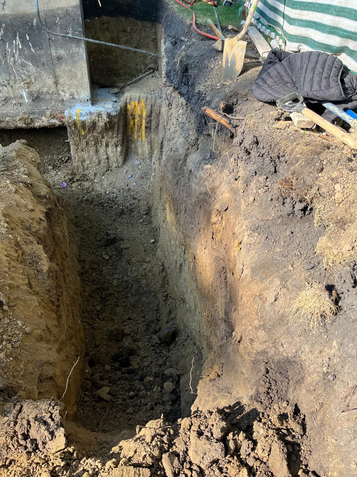 Basement foundation project