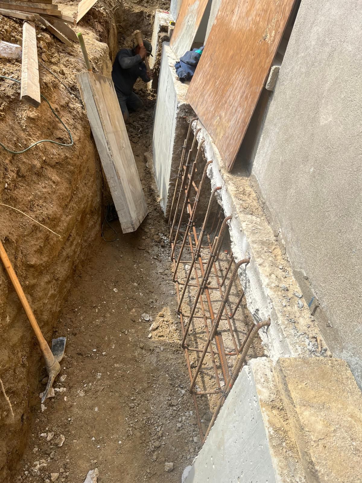 Basement foundation project