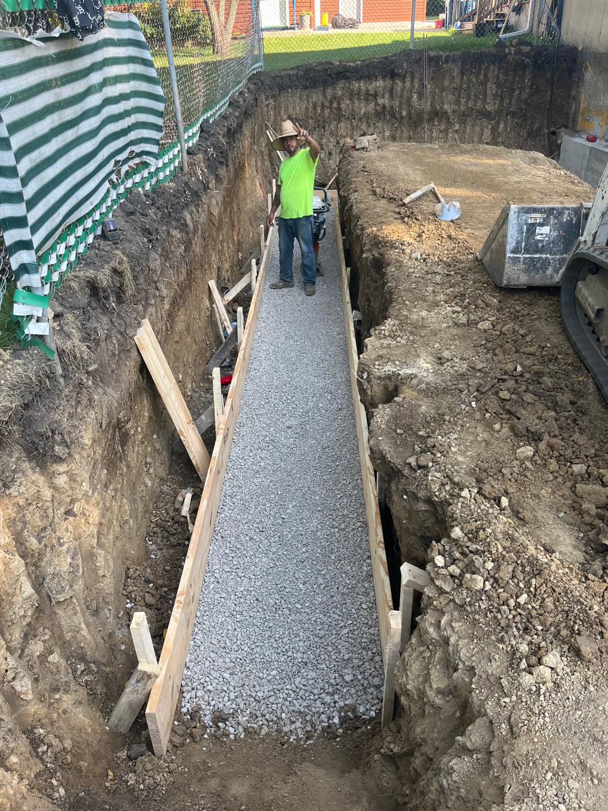 Basement foundation project