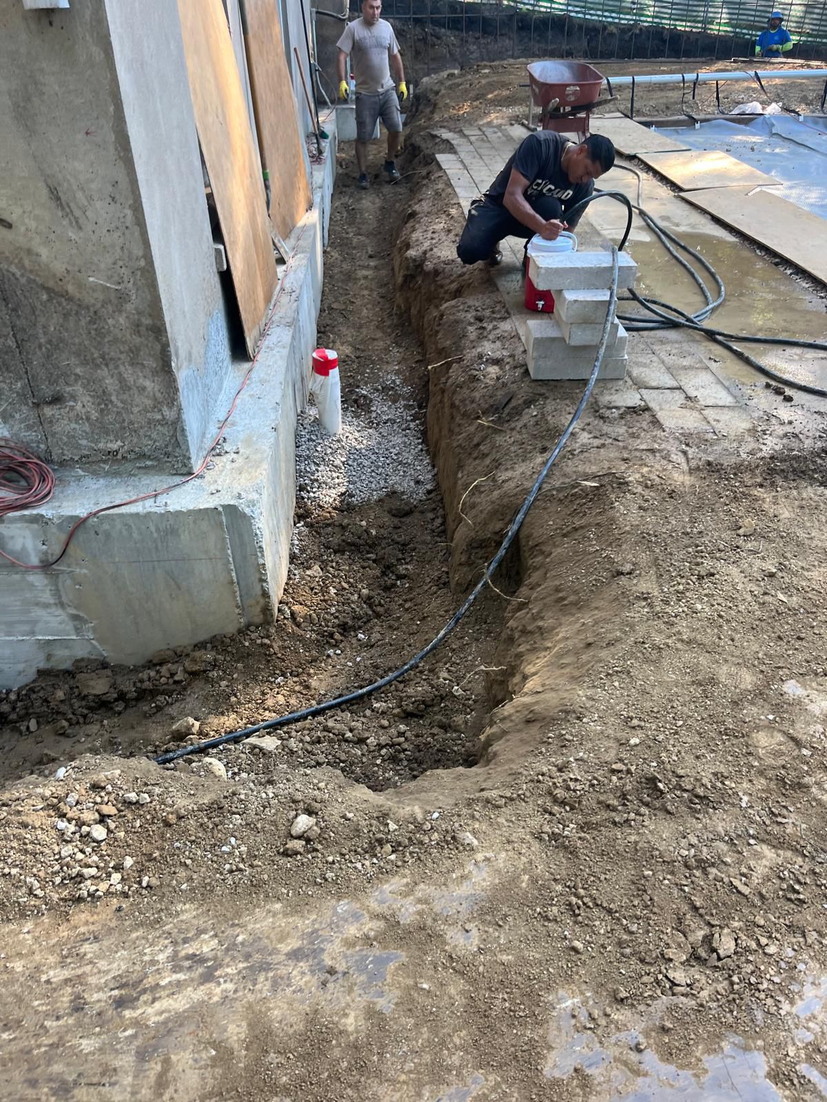 Basement foundation project