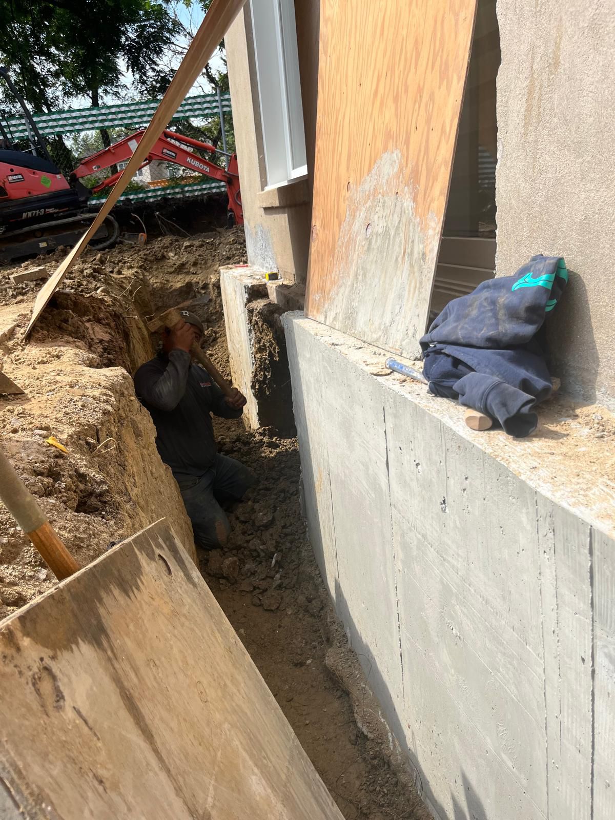 Basement foundation project