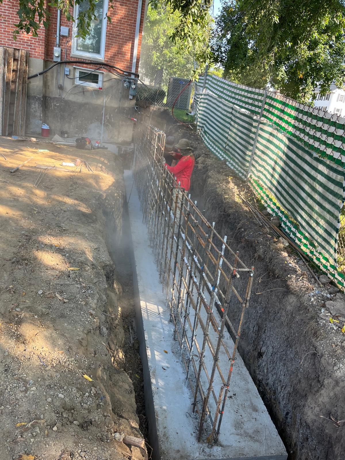 Basement foundation project
