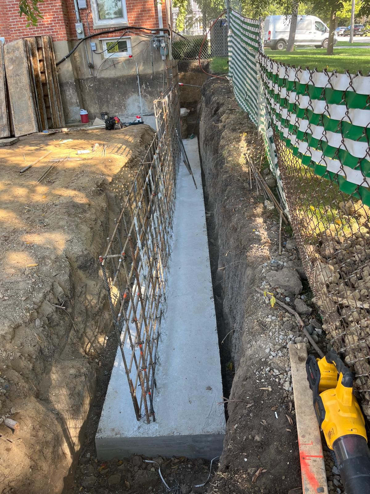 Basement foundation project