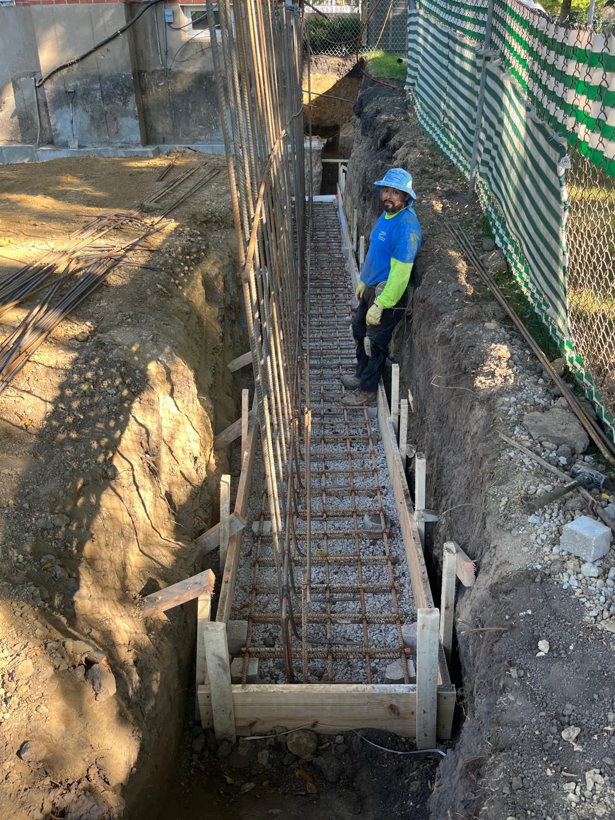 Basement foundation project