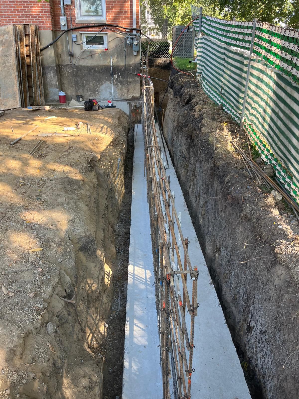 Basement foundation project