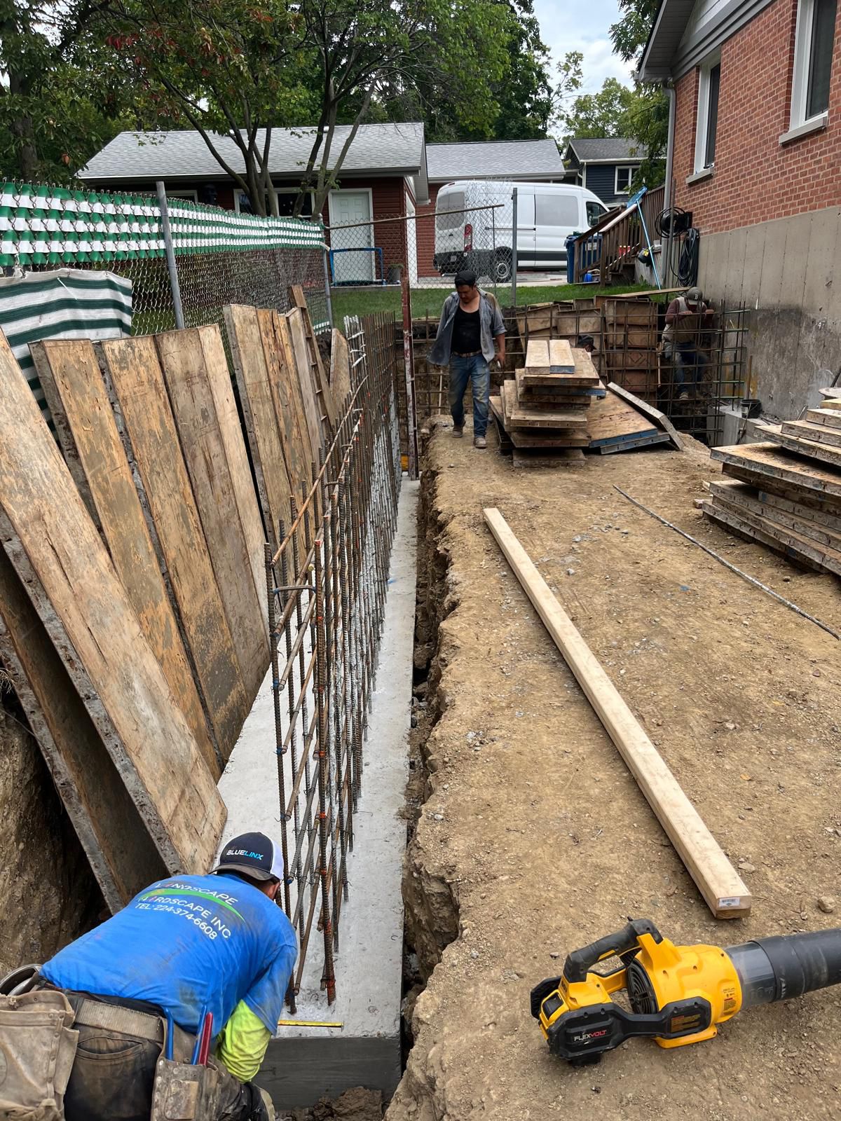 Basement foundation project