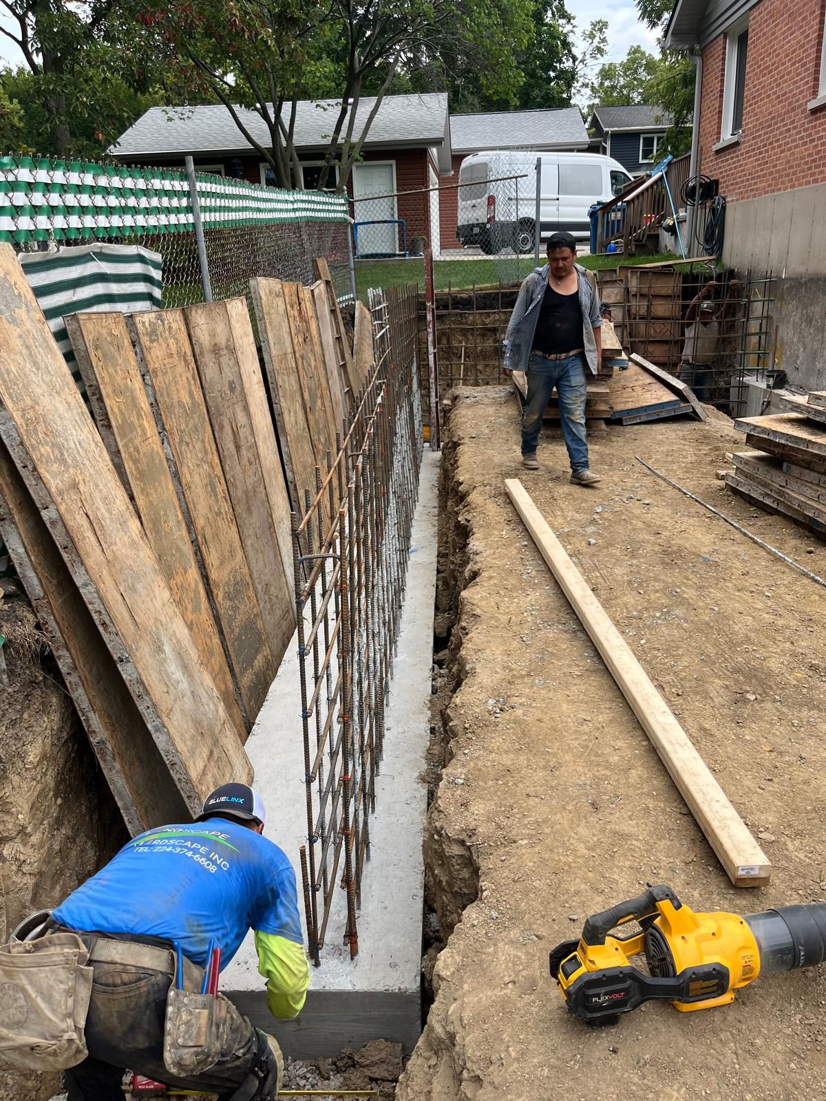 Basement foundation project