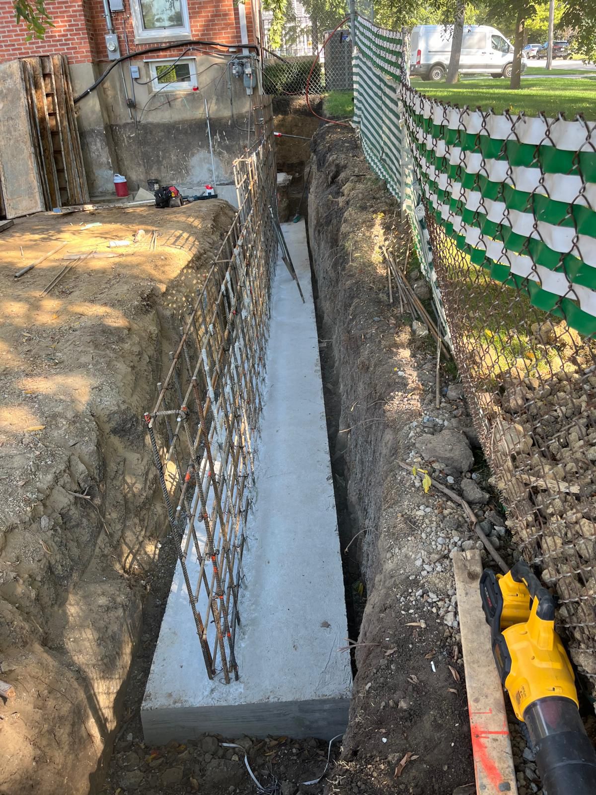 Basement foundation project