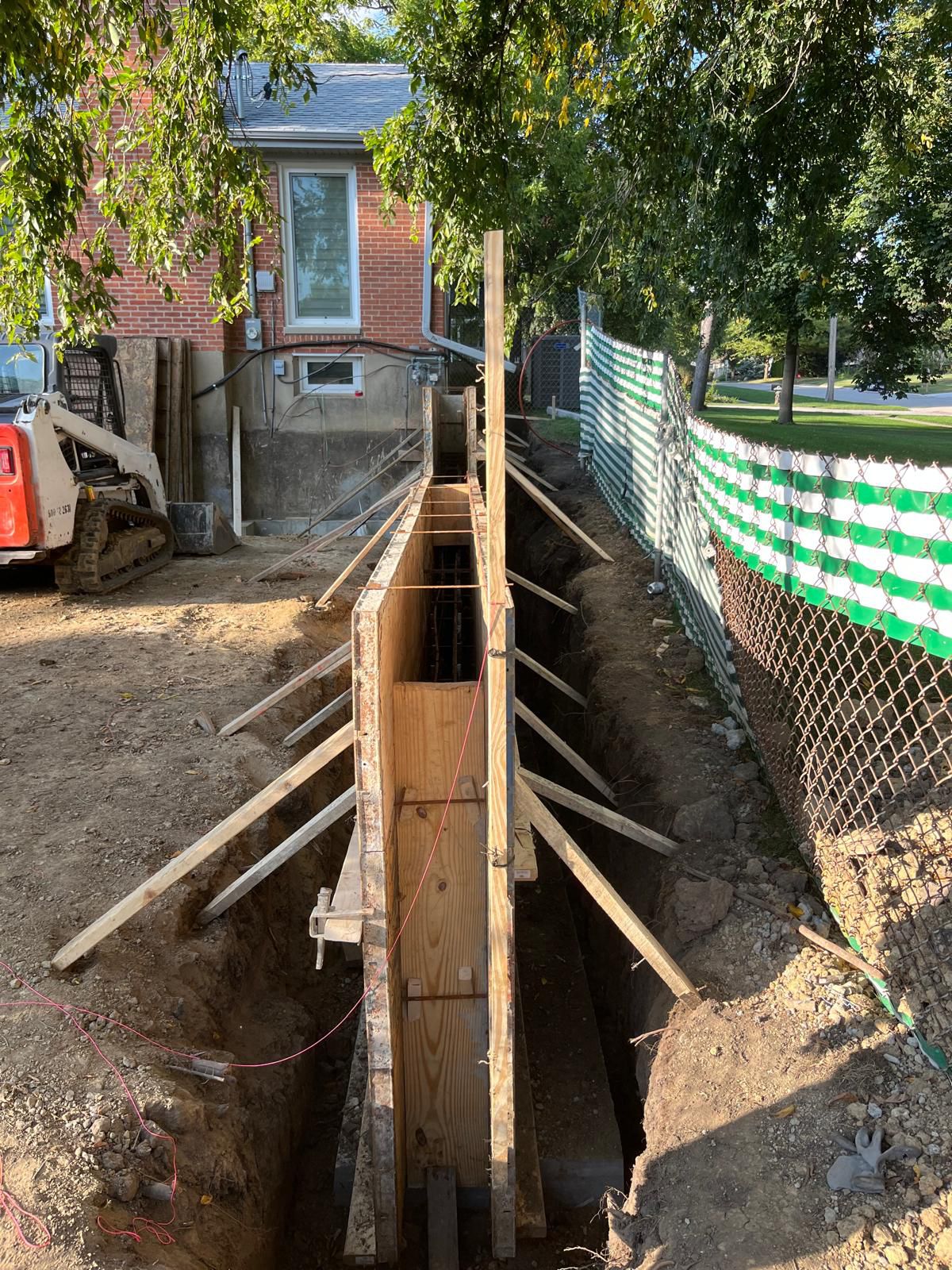 Basement foundation project