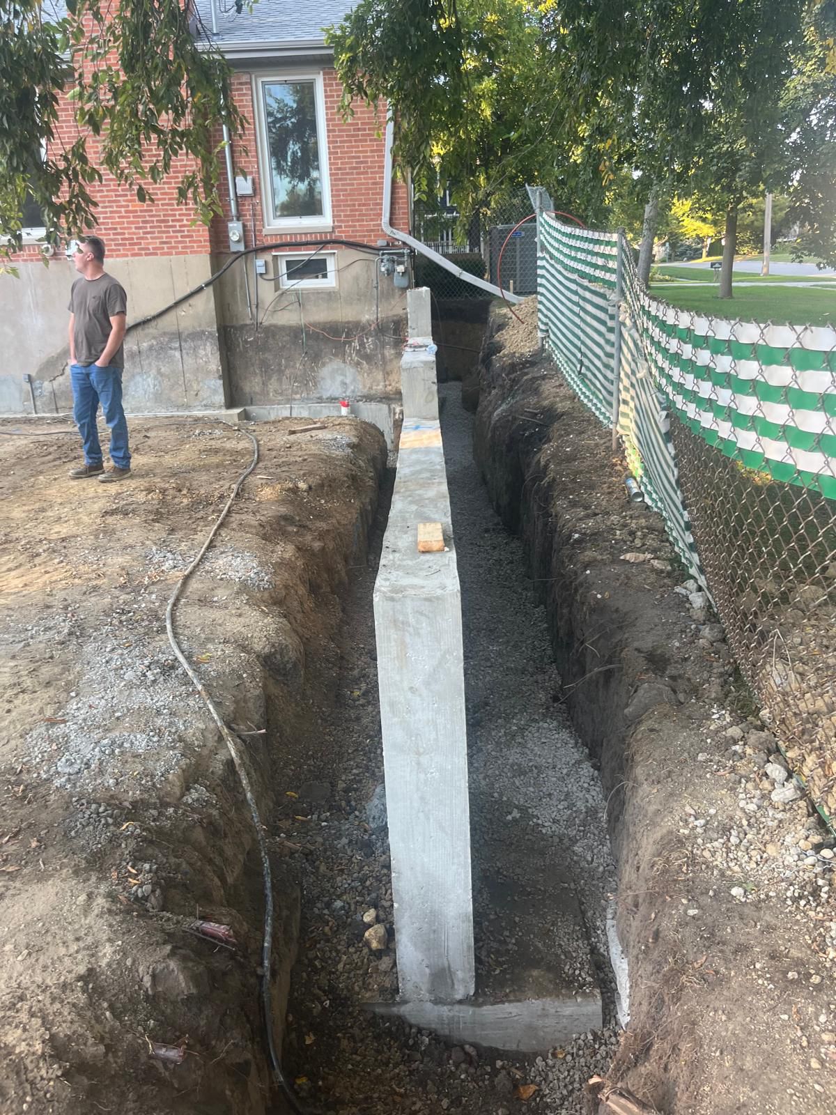 Basement foundation project