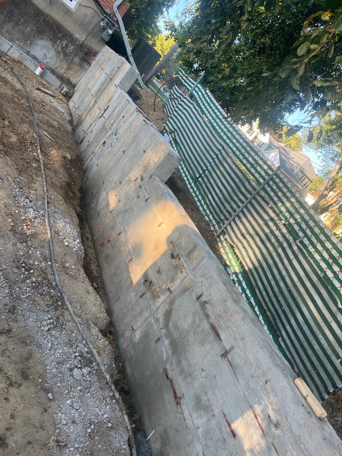 Basement foundation project