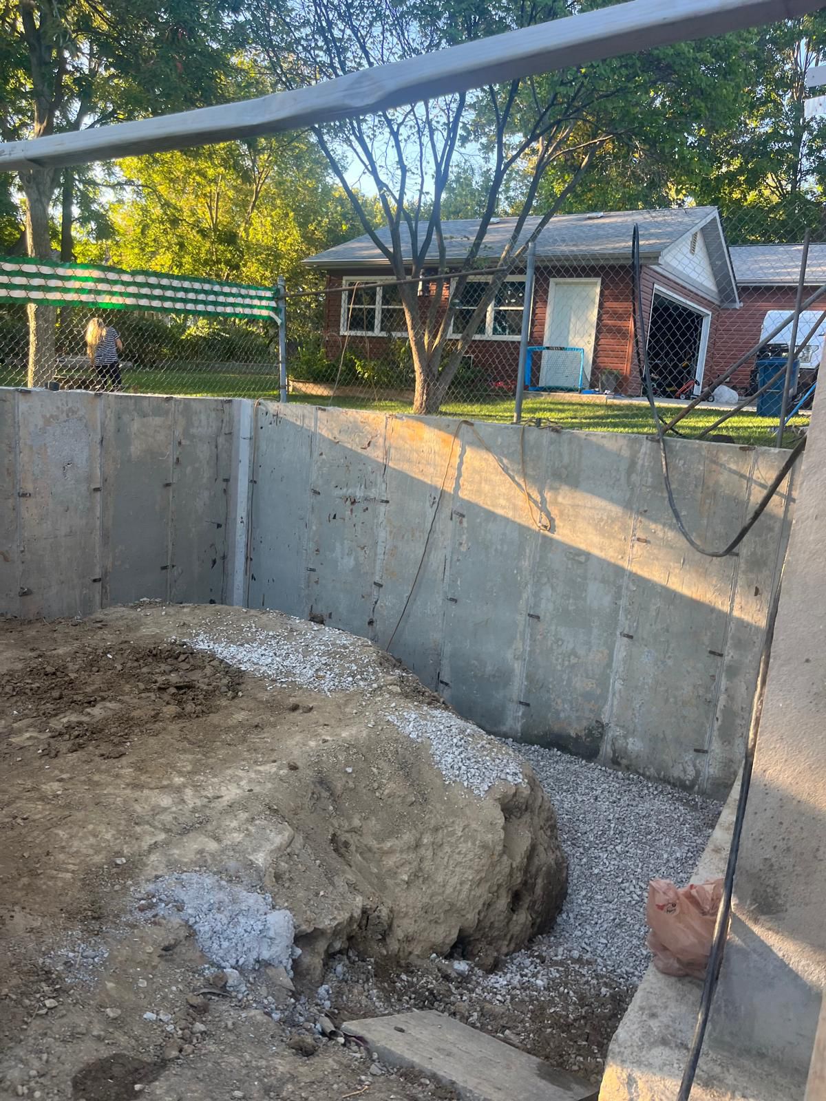 Basement foundation project
