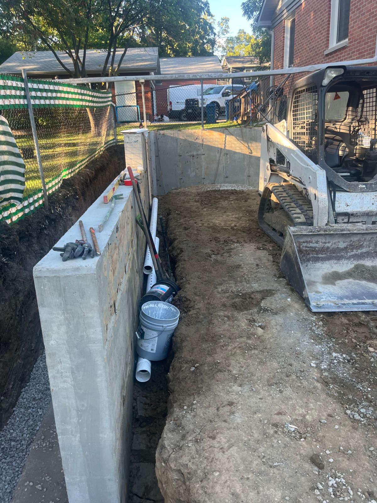 Basement foundation project