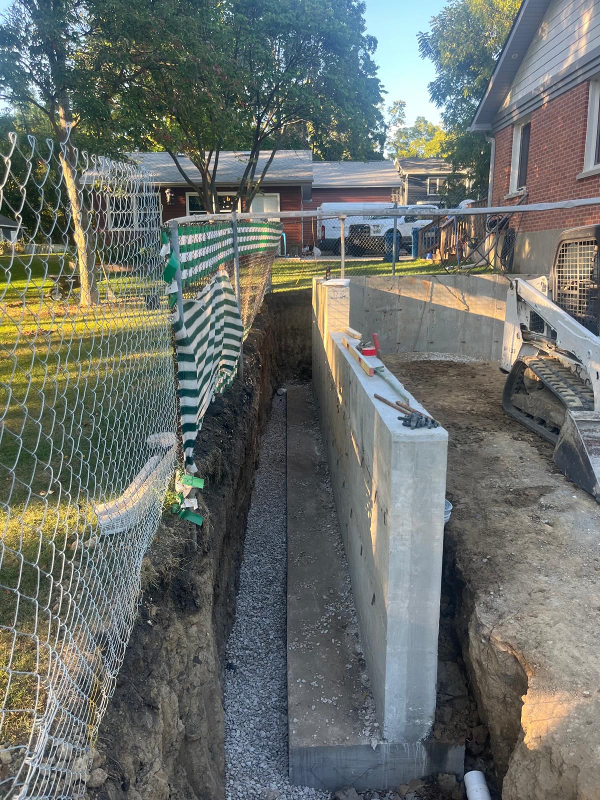Basement foundation project