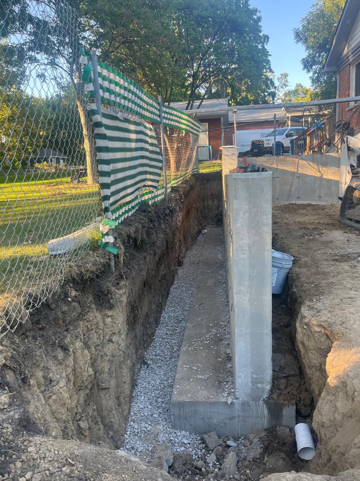 Basement foundation project